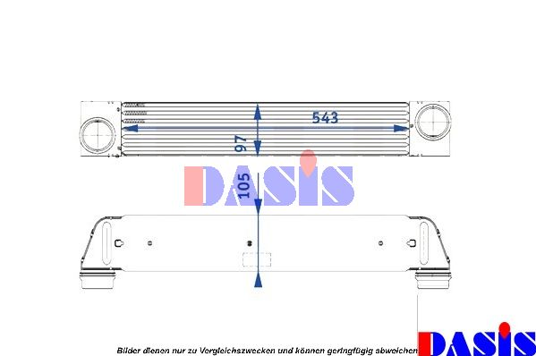 AKS DASIS Kompressoriõhu radiaator 057005N